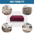 H.VERSAILTEX Velvet Stretch Couch Cushion Cover, Plush Slipcover for Chair Cushion, Furniture Protector Sofa Cover (1