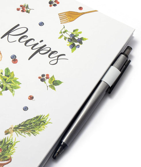 OUTSHINE Blank Recipe Book: 6x9 Recipe Notebook to Write in Your Own Recipes, Recipe Binder, and Journal