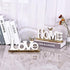 Love Sign Decor,White and Gold Room Decor Aesthetic, Knick Knack Shelf,Gold Bird Decor, Boho Bookshelf ,Abstract Gold