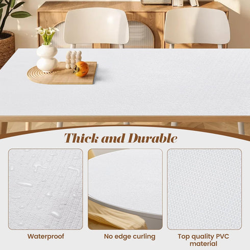 Drawer Shelf Liner for Kitchen Cabinets, Non Adhesive Slip Resistant Paper, Waterproof Washable Mats (White)