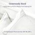 California Design Den Standard Queen Pillowcase Set - 400 Thread Count, 100% Cotton Sateen, Set of 2, Pale Ivory