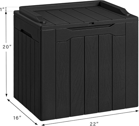 30 (30 Devoko Gallon Resin Deck Box Waterproof Outdoor Storage Box for Patio Furniture Pool Accessories Indoor Storage