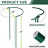 10 Pack 10" 16"(H) Peony Cages and Supports, (W) x Plant Support, Heavy-Duty Metal Plant Support Stakes, Plant Stakes