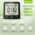 BALDR Digital Shower Clock with Timer - Black, Water-Resistant Countdown Timer Clock for Shower, Bathroom