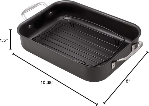 HIC Kitchen Rectangular Wire Roasting Rack, Nonstick