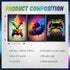 MUWAK Gaming Room Decor Wall Art Set of 3, Video Gaming Controller Canvas Poster for Boys Room