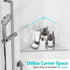 12" SUS304 Qeke Bathroom Corner Shelf, Recessed Shower Shelf Caddy, Stainless Steel Shelf Wall Mount Triangular, No