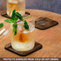 3dRose CST_205047_2 Print of Map of World on Wood Soft Coasters, Set of 8