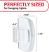 Command 20 24 Command Outdoor Light Clips, Clear Clips and Strips, Damage-Free Hanging Outdoor Light Clips with Weather