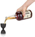 Viski Canterbury Double Measure for Cocktails, Stainless Steel Bartender Tool, Gunmetal Black