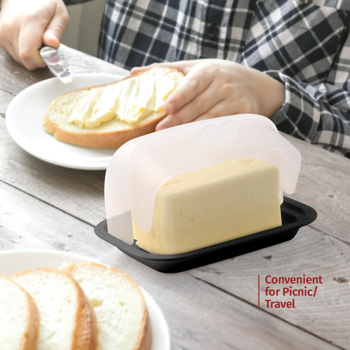 Signoraware Butter Dish with Lid, BPA-Free and Dishwasher-Safe, Unbreakable Container for Counter, Fridge, Picnic