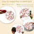 Zesliwy Rose Gold Confetti Balloons, 50 Pack 12 inch White and Rose Gold Latex Balloons for Party Decorations