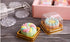 50g Mooncake Packaging Clear Plastic Macaron Containers with Labels, Ideal for Mini Muffins, Set of 50 (Square Black)