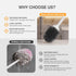 2 Pack Set Lefree Silicone Toilet Brush,Rubber Toilet Bowl Brush and Holder with Ventilated Holder, Toilet Cleaner