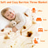 CASOFU Burritos Tortilla Throw Blanket - Funny Taco Food Blanket, 285 GSM Soft Flannel, 47 inches, Beige