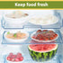 200 MAQIHAN Bowl Covers for Bread Proofing - Medium Plastic Wrap Food Sourdough Baking Rising Elastic Reusable Plate