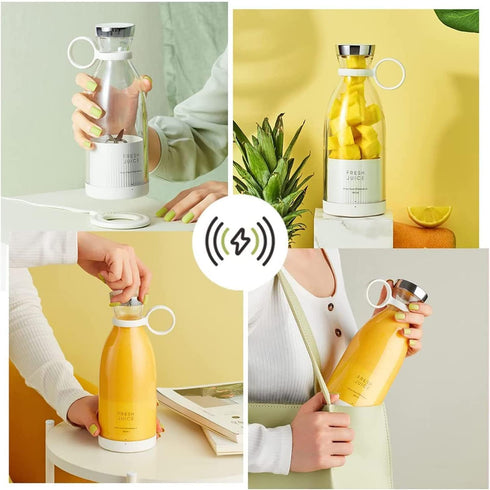 OTPEIR Personal Size Blender, Portable Battery Powered USB Blender (White)