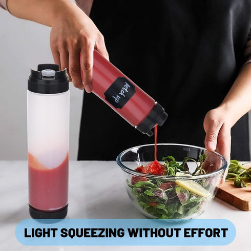 12 16 Oz mwellewm Pc Condiment Squeeze Bottles for Sauces Ketchup Bottles Squeeze Plastic Mustard Dispenser Refillable