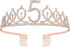 BRT Bearingshui Rose Gold Crown 5 & Fabulous Sash and Tiara for Girls, Happy 5th Birthday Party Favor Gifts