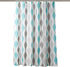 Lush Decor Mid Century Geo Shower Curtain, 72" x 72", Blue & Gray - Stylish Bathroom Decor