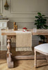 48 Inches 13x48 Inches, ZeeMart Beige Table Runners Long, Burlap Linen Style Rustic Farmhouse Table Runner, Small Short