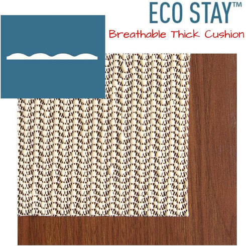 Con-Tact 2x8 Rug Pad, Non-Slip Area Rug Pad, Eco-Stay for Hard Floors, Beige