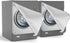 2-Pack Washer Dryer Cover, Waterproof Dustproof Cover for Front-Loading Machines, W27 D33 H39 inch (Gray)