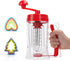 Batter Dispenser 3 In 1 Automatic Pancake & Cupcake Dispenser with Cake Mould, BPA-Free Food-Grade (Red)