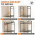 Countertop, 2-Tier Spice Rack for Standing Sturdy Metal Seasoning Organizer Holder, Space Saving Spice Shlef