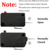 Microwave Oven Door Switch Replacement Part, 16A 125VAC, KW3AT-16, Normally Closed - 1Pc