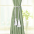 Fenghuangwu Handmade Decorative Curtain Tiebacks with Tassel (White, 4P)
