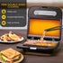 Aigostar Sandwich Maker, Non-Stick Panini Press, Breakfast Grilled Cheese Maker, Stainless Steel Tostadora de Pan