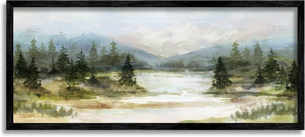Stupell Industries Vast Country Landscape, Rural Mountains Framed Wall Art by Nina Blue