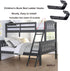 8 Pack Bunk Bed Ladder Hooks, Vinyl Coated Iron Heavy Duty Hook Brackets for Bed Decoration Tool