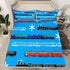 Set Set 3Pcs Feelyou Train Kids Boys Bed Sheets Retro Steam Engine Toddler Sheet for Teens Railway Track Transport Bed