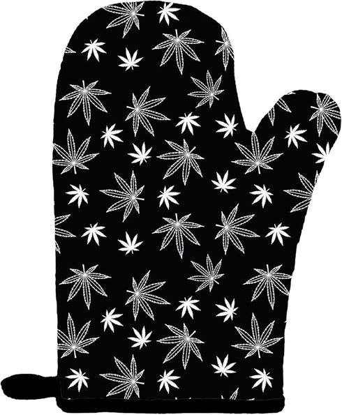 Twisted Wares Funny Oven Mitts, Let's Get Baked, Cotton Canvas Pot Holder, Kitchen Gifts