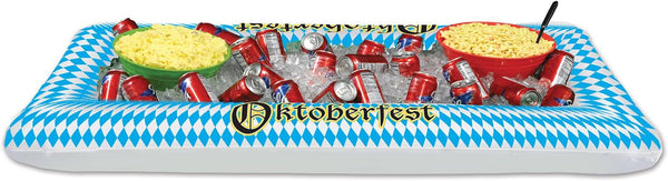 Beistle Inflatable Oktoberfest Beer Stein Mug Cooler, Drink Containers for Parties