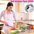 Chef Cooking Timer Clock, Kitchen Timer with Loud Alarm, 100% Mechanical - Silver, 1 Pack, Magnetic Backing, Exquisite