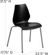 Flash Furniture HERCULES Series Stack Chair, 770 lb. Capacity with Lumbar Support and Silver Frame