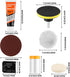 Headlight Restoration Kit, Polish Restore Cleaner Clean Tool DIY Polishing, Sanding Discs, Scouring Pads for Electric Drill, 3 Easy Steps to Restore Sun Damaged Car Headlights Lens by ISINFLASH