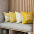 YCOLL Pillow Covers 18x18, Set of 4, Modern Sofa Throw Pillow Cover, Decorative Linen Fabric Geometric Pillow Case