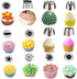 Cake Piping Set for Baking with Reusable Piping Bags and Tips, Standard Converters, Silicone Rings, Decorating Supplies for Deviled Egg , Cupcake and Cookie Icing by Xnytong