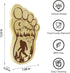Sasquatch Charcuterie Board, 12.6" X 7.6" Unique Bigfoot Gifts, Footprint Cheese Board & Serving Tray for Anniversary Birthday Party Christmas Wedding Gifts, Mom, Big Foot Party Decor