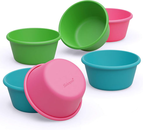 Bakerpan Silicone Jumbo Muffin Cups for Baking, 3 1/2 Inch Muffin Baking Cups, Set of 6