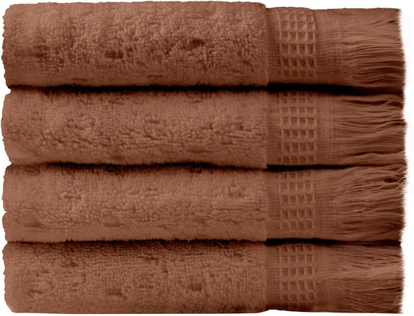 SOFE H&L | NADIAS Luxury Bath Towels Set of 4 Wash Cloths