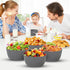 EI 8pcs Wheat Straw Bowls, 28oz Unbreakable Reusable Plastic Bowls, Microwave and Dishwasher Safe, BPA Free