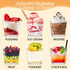 SEIION 310 3oz Pcs Mini Dessert Cups with Lids, Spoons & Bonus Forks Clear Plastic Appetizer & Dessert Cups for Party