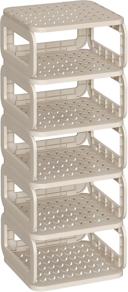 6 ULPC037K01 SONGMICS Shoe Rack, Shoe Organizer, Shelves, Shoe Storage, Narrow Shoe Shelf, Open Shelf for Entryway