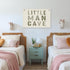 Little Man Cave Decor for Nursery, Sage Green Canvas Banner, Long Live Boyhood Wall Hanging Linen Banner Flag Decor