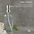 MaisoNovo Hand Soap Dispenser, 16.9 fl oz Clear Glass with Silver Pump, Bathroom Soap Dispenser x 1